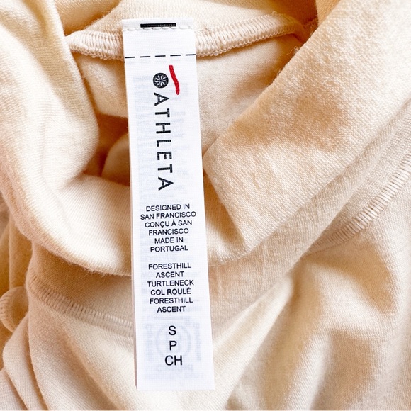 ATHLETA Foresthill Ascent Seamless Turtleneck Top Size Small in Abalone - Picture 6 of 8